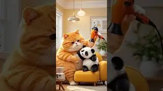 🐱🐼Cats and Panda&rsquo;s Sweet Friendship | Cute Animal Moments#CatFriendship#CatAndPanda