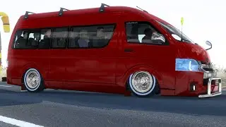 TOYOTA HIACE QUANTUM MOD|H200C ALL RED|ETS2 1.53 |CUSTOM STRAIGHT PIPE SOUND|AFRICAN MAP|STANCED