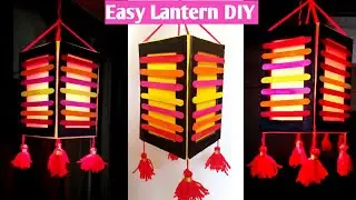 #Diwalilantern DIY Easy Paper lantern/Akashkandil for Diwali/Lantern making idea/Ecofriendly lantern