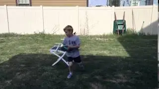 Broderick and his DudePerfect Nerf football