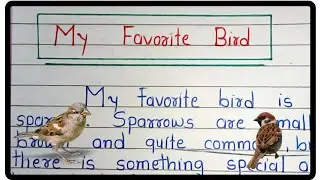 My Favourite Bird essay | My Favourite Bird essay in English | Essay on Sparrow  | Sparrow essay |