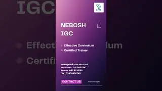 Nebosh IGC Admission Open | Safety Course
