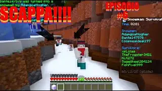 SCAPPO DALLO SNOWMAN!-Minecraft ITA Server #6