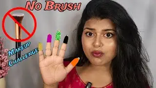 Full Face Using Only My Fingers 🖐 (NO BRUSHES Makeup Challenge ) | SG tales |