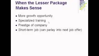 When a Lesser Job Offer Makes Sense