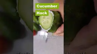 🥒Cucumber HACK - remove bitter taste #cucumber #hack #tips #salad