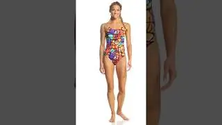 Funkita Women's Street Beat Diamond Back One Piece Swimsuit | SwimOutlet.com