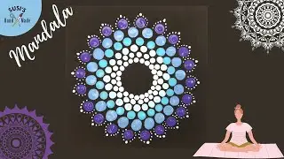 Mandala | Easy Mandala Art | Mandala art for Beginner | Dot painting without tools/easy dot painting