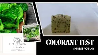 Dye Soap with Natural Spinach Powder!