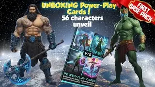 UNBOXING Power-Play Cards! 🃏 First Ever Base Pack Opening (56 Character Reveal)