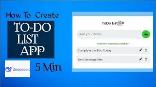 How To Create a TO-DO List App Using AI l Deepseek l 2025 l 
