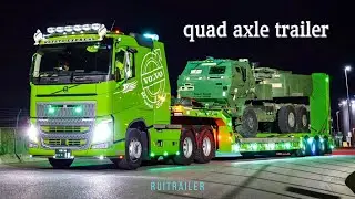 Powerful Quad Axle Trailer Demonstration