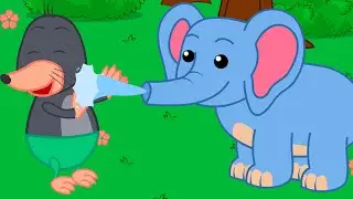 Benny Mole and Friends - The Elephant Makes A Fountain Cartoon for Kids