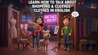 Learn how to talk about shopping and clothes in english | daily english practice- english podcast