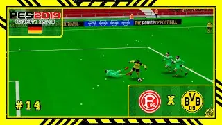 PES 2019: Infinity Patch (PS2) Liga Alemanha #14 Fortuna D&uuml;sseldorf x Borussia Dortmund | Rodada 14
