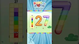 Numberblocks World - Meet Numberblock Twenty Seven and Learn How to Trace the Number 27 | BlueZoo