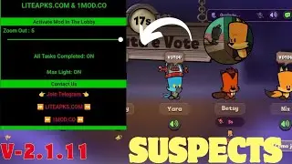 SUSPECTS MOD MENU VERS&Atilde;O 2.1.11 SEM TRAVAMENTOS