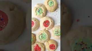 Easy THUMBPRINT COOKIES WITH ICING and Sprinkles!