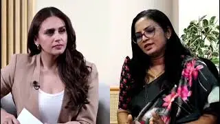 Dr Lavanya discussing Glaucoma with Huma Qureshi.