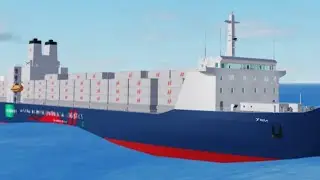 Sea Man အဖြစ် Roblox မှာ ပင်လယ်ကုန်ကူးသန်းရေး တစ်ဖြတ် Russell station to Bayview port သို့ 🛳️📦