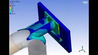 Finite Element Analysis of SUPPORT ON THE CURVE in pipeline DN 250, Pressure=13 Bar, Temp. = 210 &deg;C