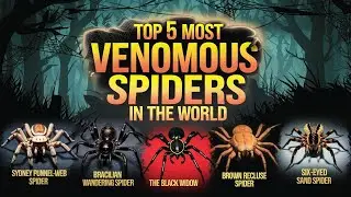 Top 5 Most Venomous Spiders in the world! #ak27 #animals #wildlife #spider #discovery #documentary