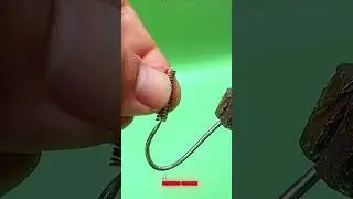 Skills for DIY improvement of fishing hooks 🎣🧵💡