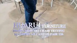 Clear resin chiavari chair testing by Client www.huaruichina.com
