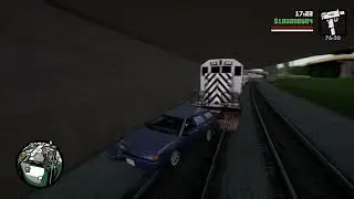 Crazy train mod spawns behind CJ - GTA San Andreas The Definitive Edition