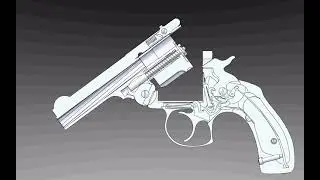 S&W 38 DA 3D anim