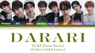 How would YUHZ sing DARARI by TREASURE (Color Coded Lyrics)