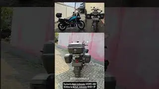cfmoto 450 mt with top box givi E43 NTL ADV + sidebox shad Sh23 with 3P bracket