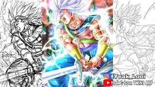 ART Dragon ball | how to drawing | Trunks Goh of destruction Mastered Ultra Instinct |