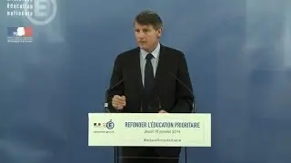 Peillon pr&eacute;sente sa r&eacute;forme de l'&eacute;ducation prioritaire