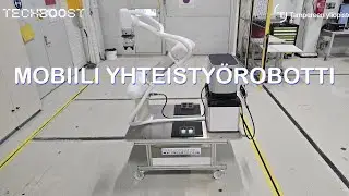 Mobiili yhteisty&ouml;robotti konepalveluun ja kappaleenk&auml;sittelyyn