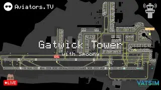 VATSIM London Gatwick Tower with Spoony | 13/01/26 #vertical