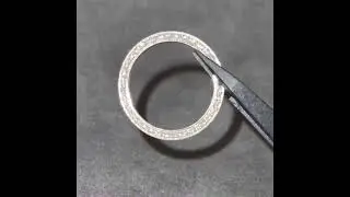 18k white gold Diamond bezel replacement for Rolex 69174