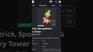 ( Limited UGC Item ) How To Get Patrick, SpongeBob & Gary Tower ROBLOX ( 2024 ) DeanOfficial YT