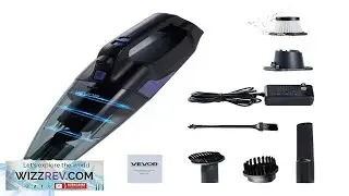 VEVOR Handheld Vacuum Portable Vacuum Cleaner Cordless with HEPA Filter and Brushes