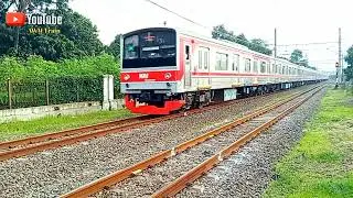 Kuasai Jalur ❗ Lintas Padat KRL JR 205 Disusul TM 6000 Dan KRL CLI 225 Buatan INKA.