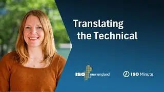 ISO Minute: Translating the Technical