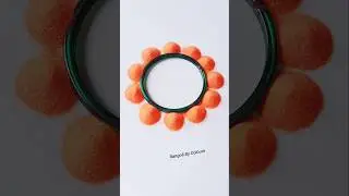 Quick Rangoli for Home Decoration | Rangoli Shorts #festivalrangoli #flowerrangoli