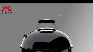 Keyo kettle grills 2 in 1 BBQ and smoker