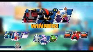 TEAM SONIC RACING Race of Three SHADOW, OMEGA y ROUGE Ice Mountain PS4 Pro Gameplay  4k 1440p 60ᶠᵖˢ