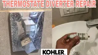Kohler thermostate diverter Repair and installation || plumbin restore