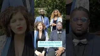 Best a capella bridal entrance song ever? What do you think? #gospelquartet #weddingsong