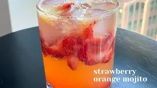 Strawberry Orange Mojito/ Refresher/ Soda 🍓  - Non Alcoholic Summer Drinks