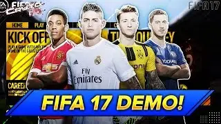 FIFA 17 DEMO INFORMATION!
