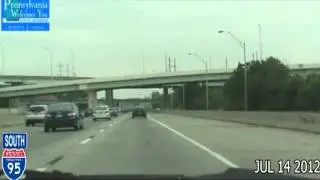 Bristol PA to Bala Cynwyd PA Time Lapse Drive