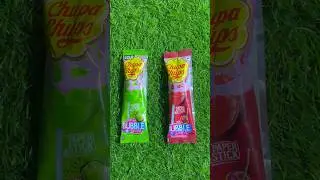 Chupa Chups Bubble Gum ASMR 🍭 Sour vs Cherry | Satisfying Candy Unboxing